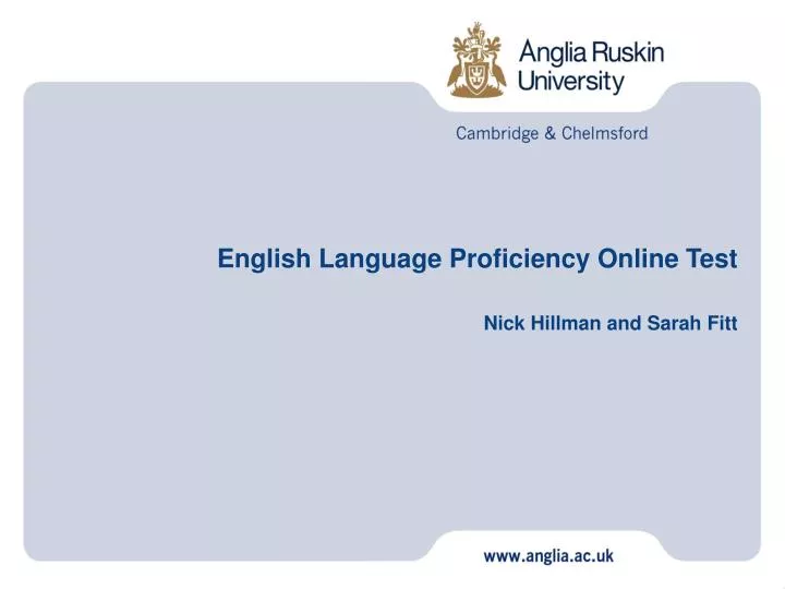 Proficience Test Free English Proficiency Test Online β AUYEMK