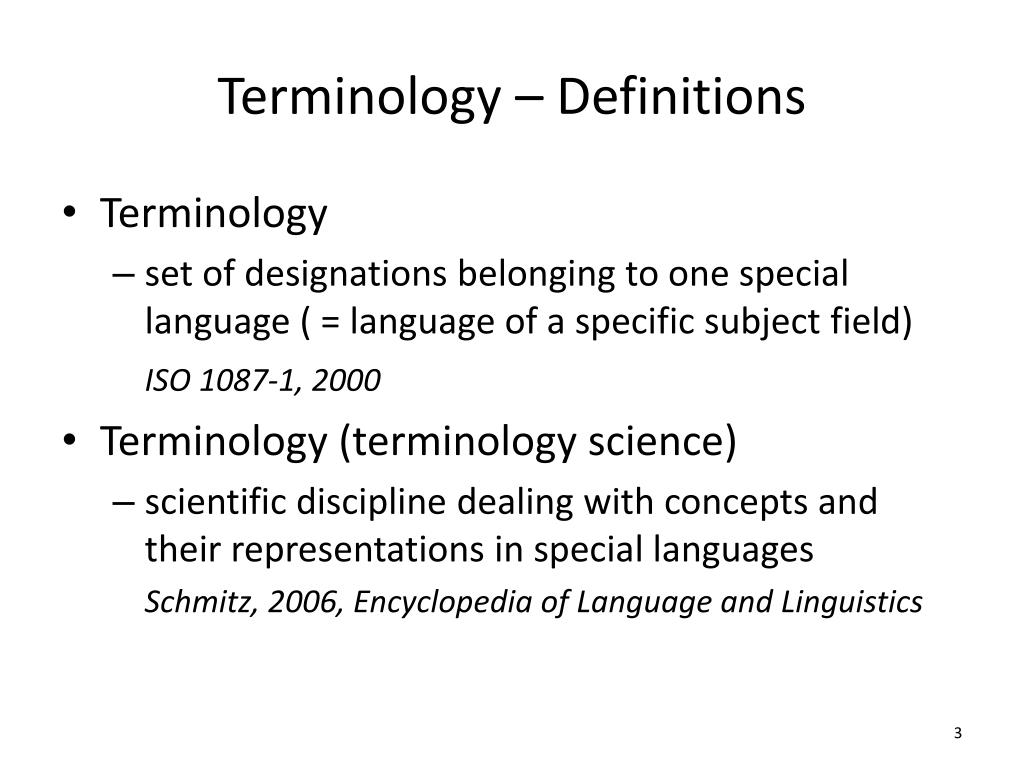PPT - Terminology Resources & Principles PowerPoint Presentation, free ...