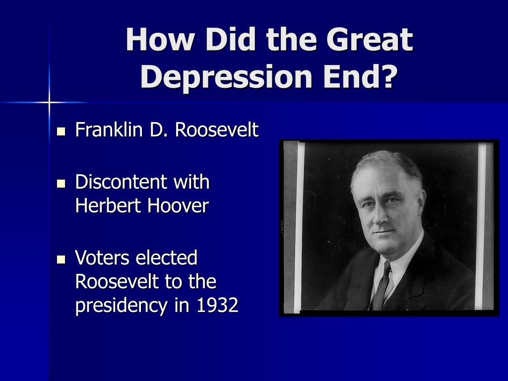 how did the great depression end essay