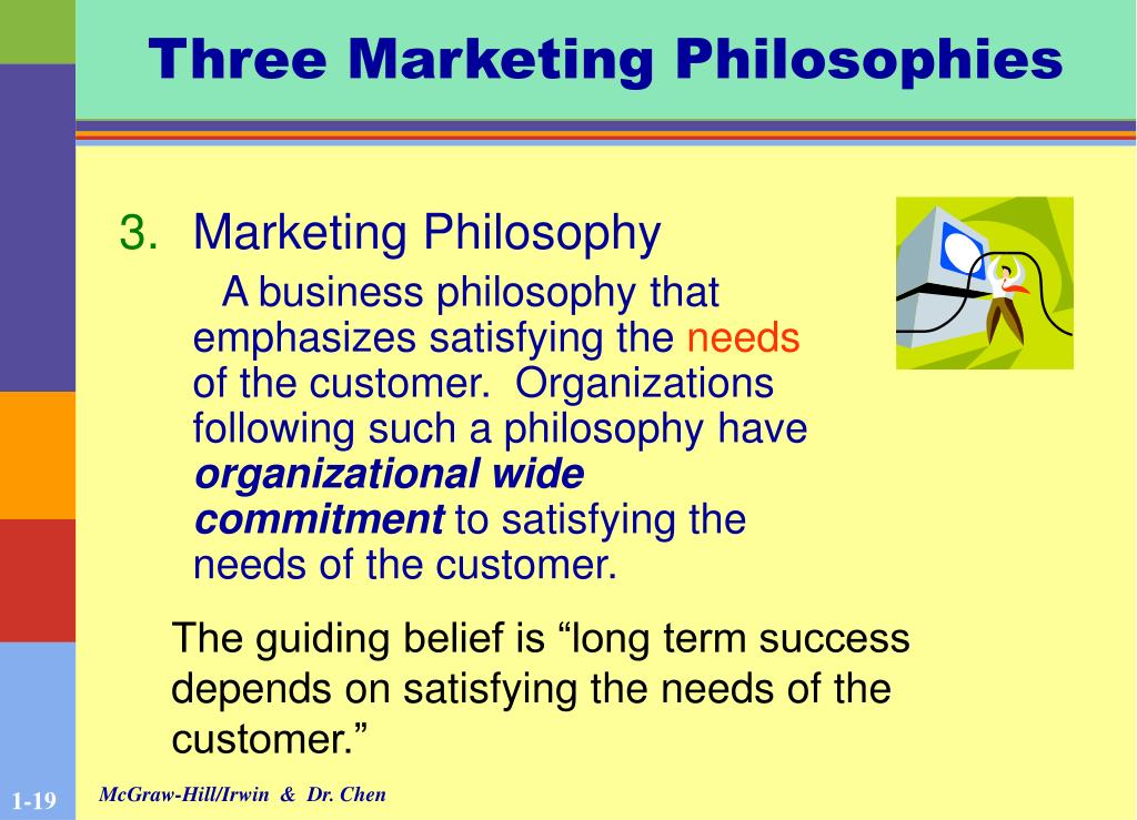 what is the primary focus of marketing philosophy