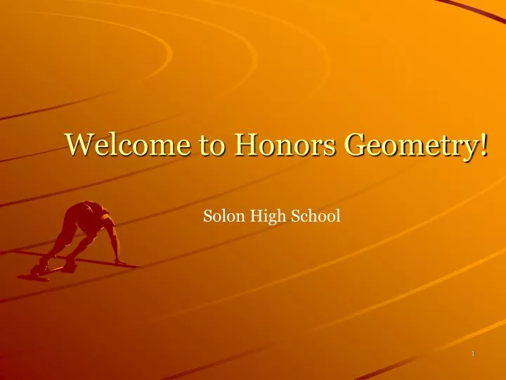 welcome to honors geometry n.