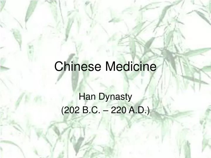 chinese medicine n.