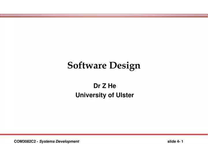 software design n.