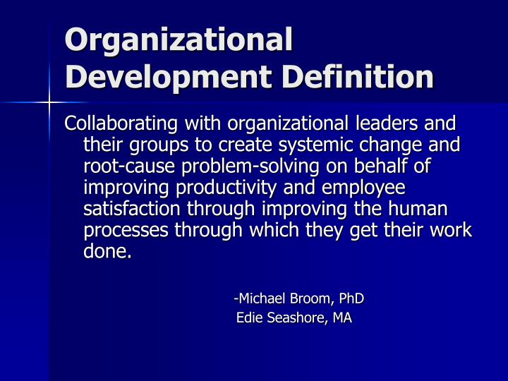 Organization definition