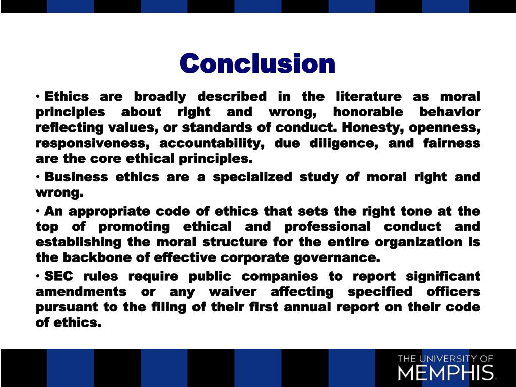 conclusion ethics essay