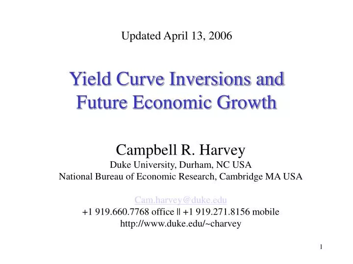 yield curve inversions and future economic growth n.