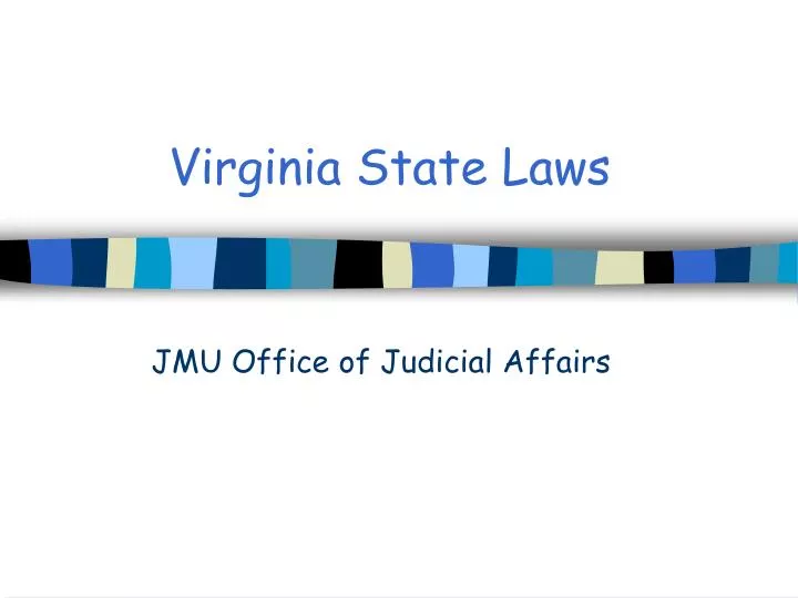 PPT Virginia State Laws PowerPoint Presentation, free download ID
