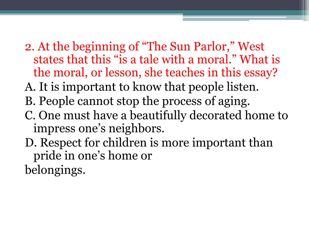 the sun parlor by dorothy west sparknotes