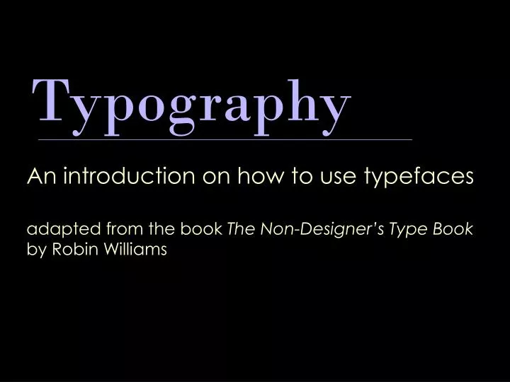 typography n.