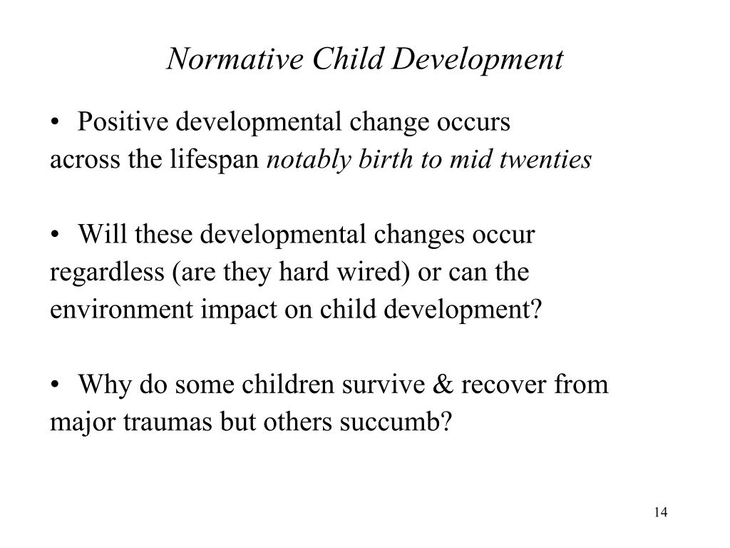 normative development