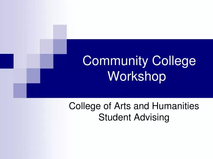 community college workshop n.