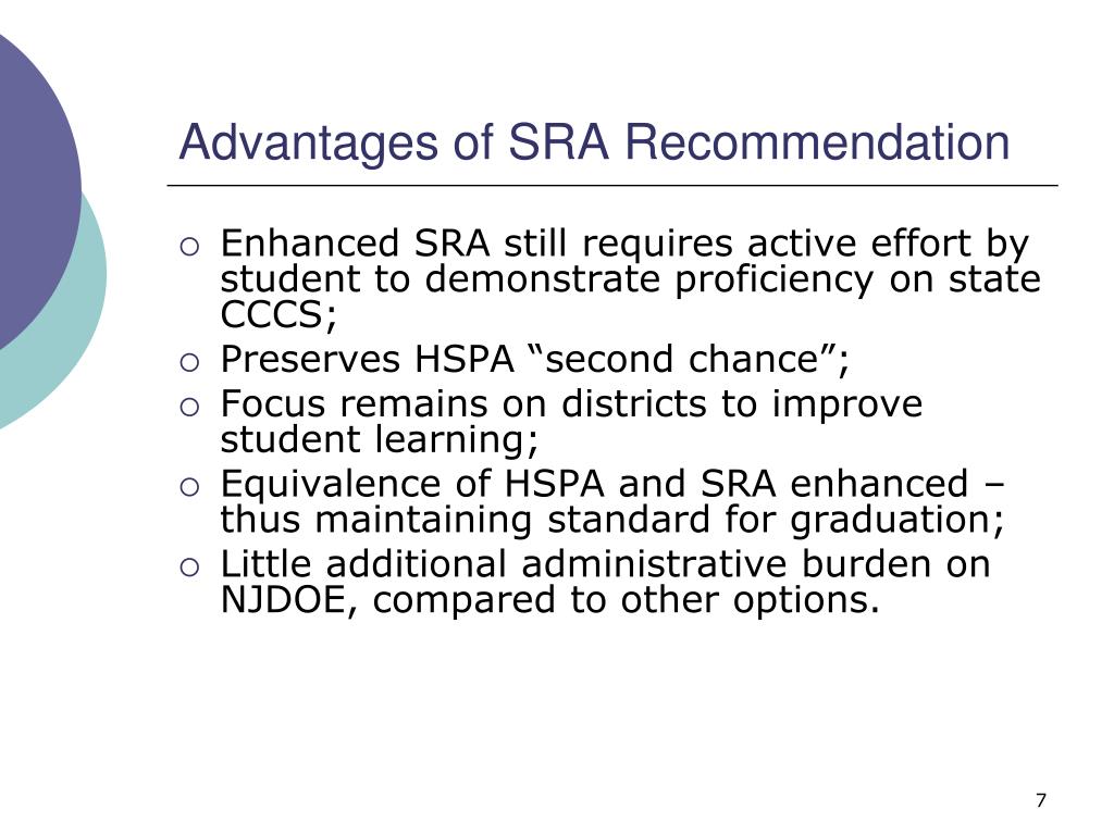 PPT The SRA Alternative Approaches to Meeting New Jersey’s High
