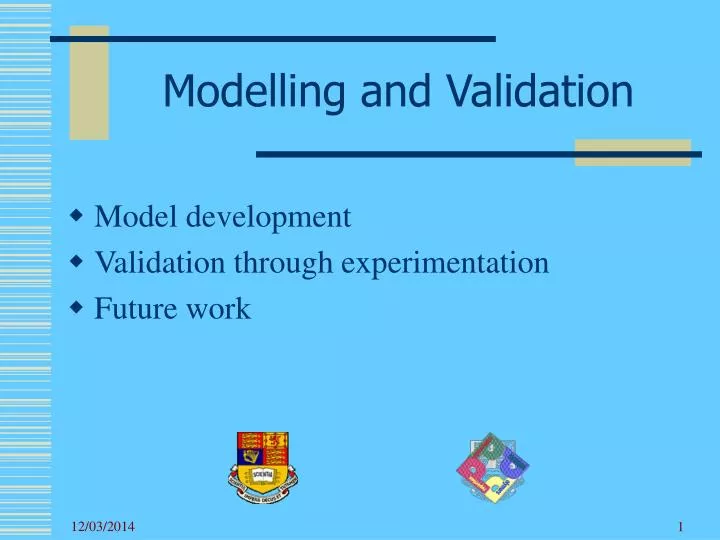 PPT - Modelling and Validation PowerPoint Presentation, free download ...