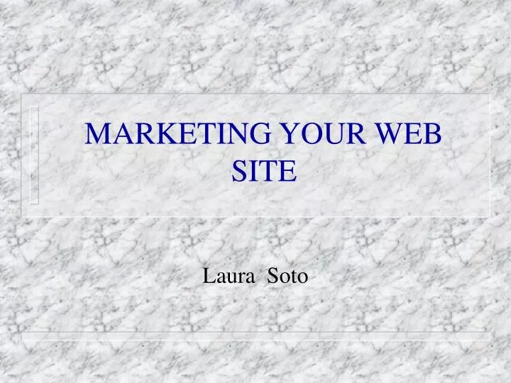 marketing your web site n.