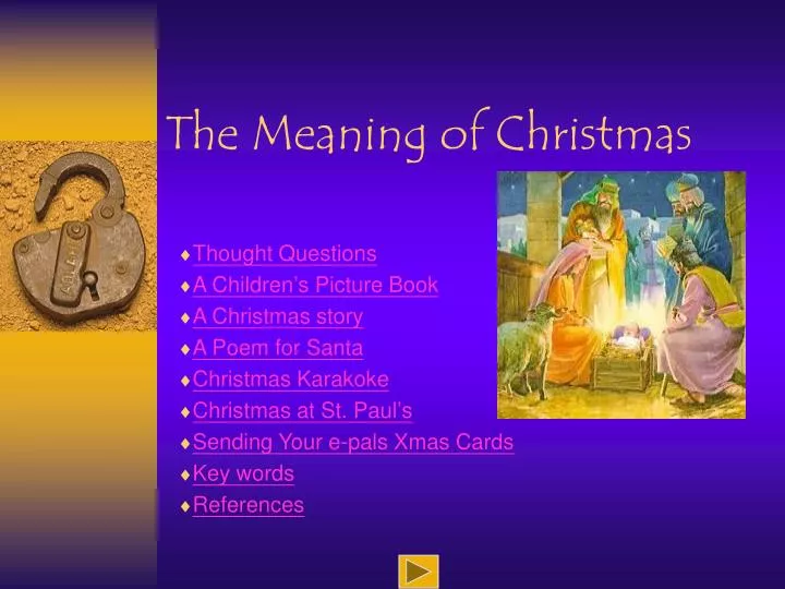 the meaning of christmas n.