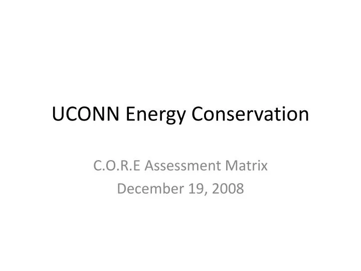 uconn energy conservation n.