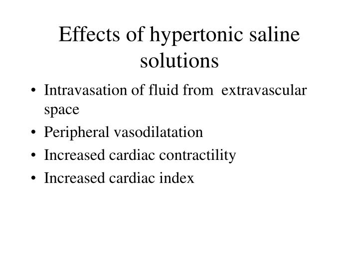PPT - Treatment with hypertonic saline solutions PPT - Treatment with hypertonic saline solutions