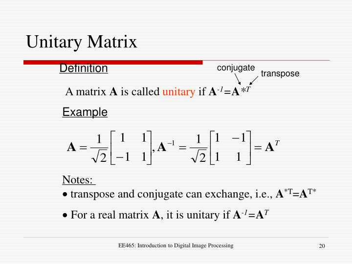 unitary matrix