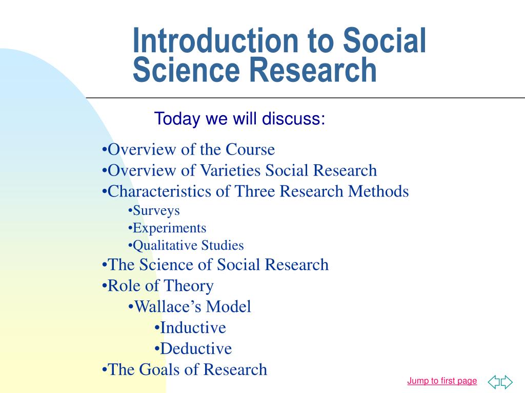 social research methods topics