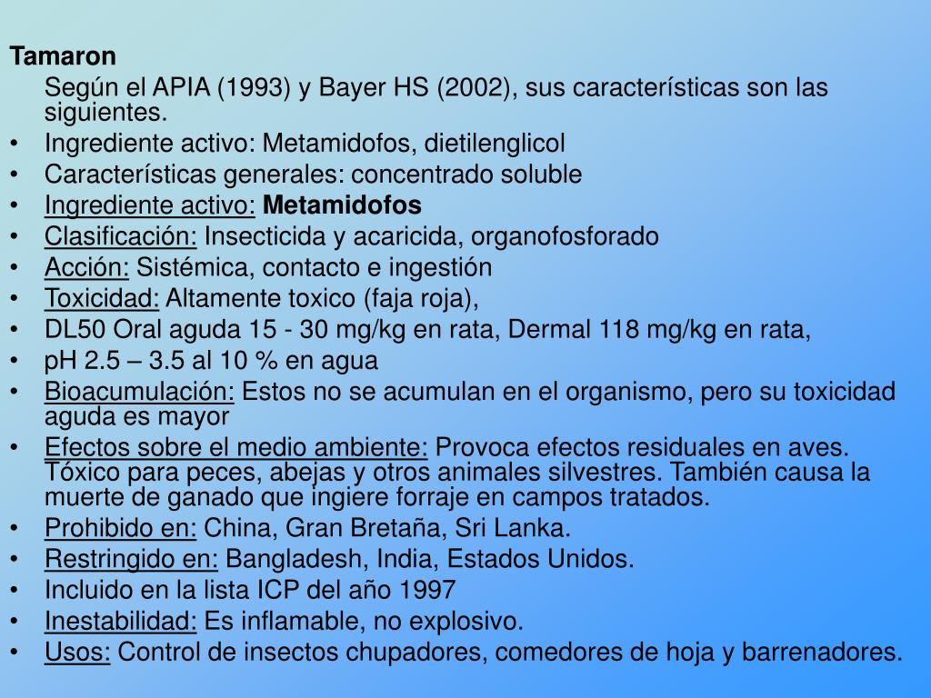 PPT - Estudios sobre plaguicidas en Bolivia PowerPoint Presentation, free  download - ID:380402