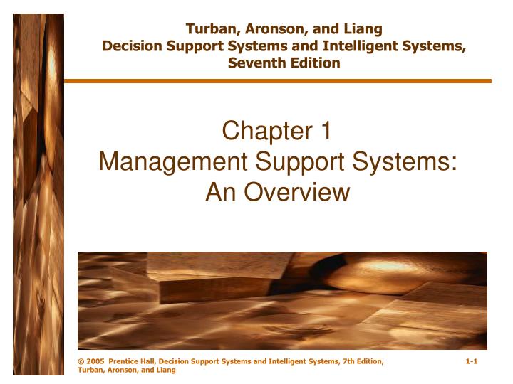 chapter 1 management support systems an overview n.