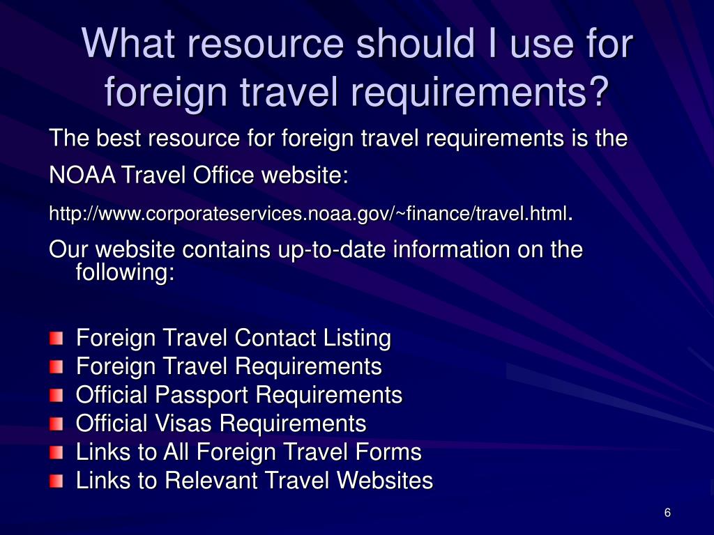 state department foreign travel training