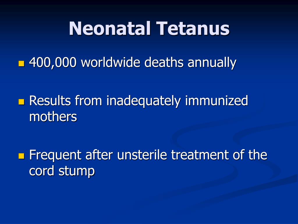cephalic presentation tetanus