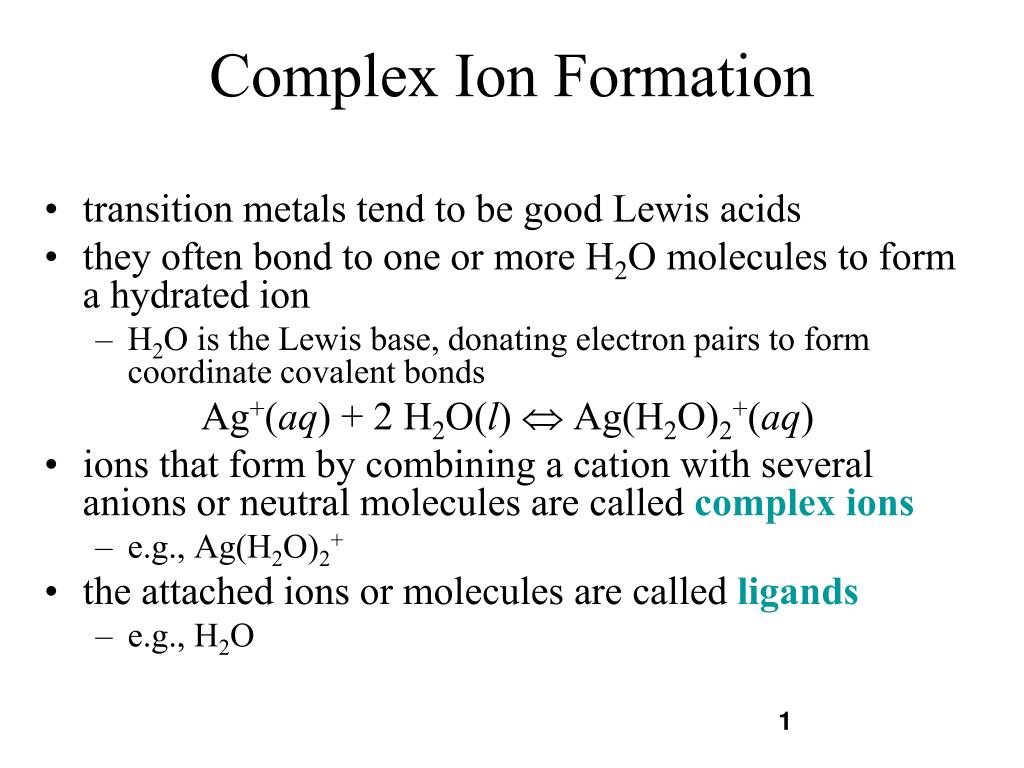 PPT - Complex Ion Formation PowerPoint Presentation, free download -  ID:381653