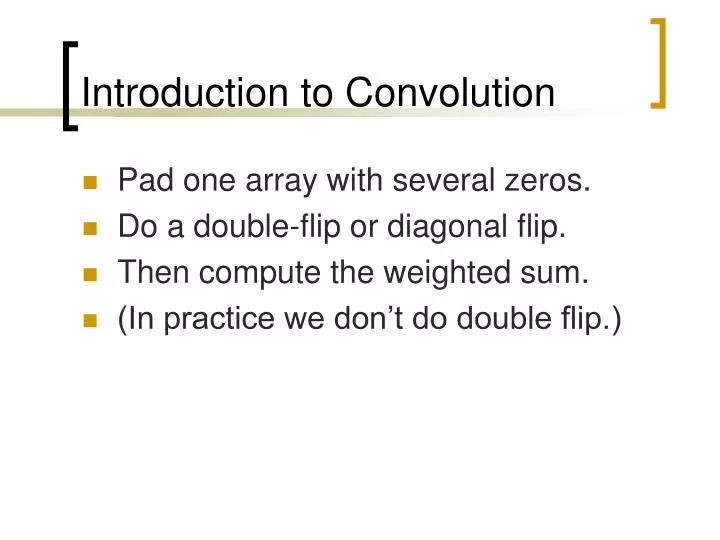 introduction to convolution n.