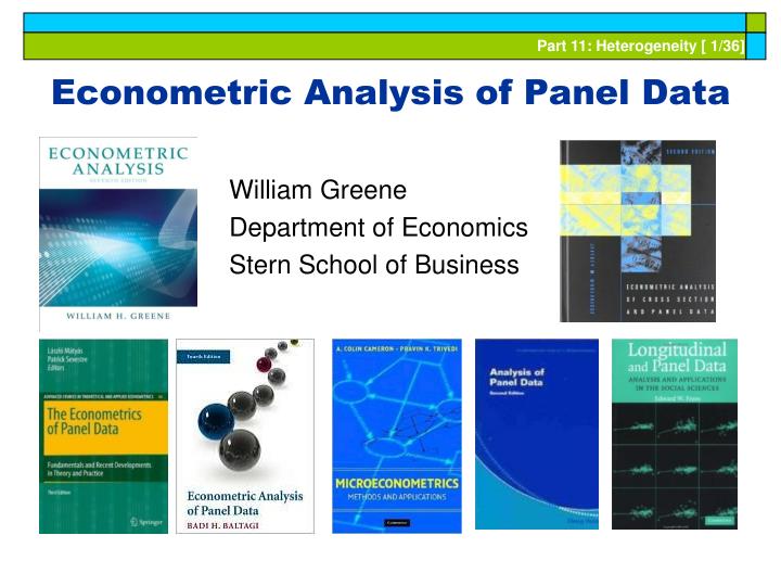 econometric analysis of panel data n.
