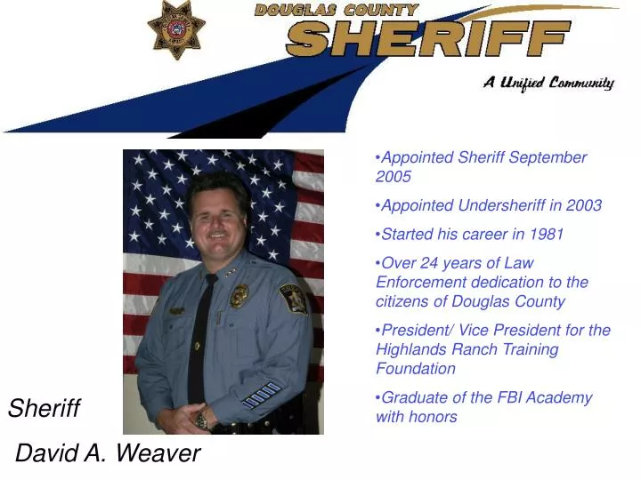 PPT - Sheriff David A. Weaver PowerPoint Presentation, free download ...