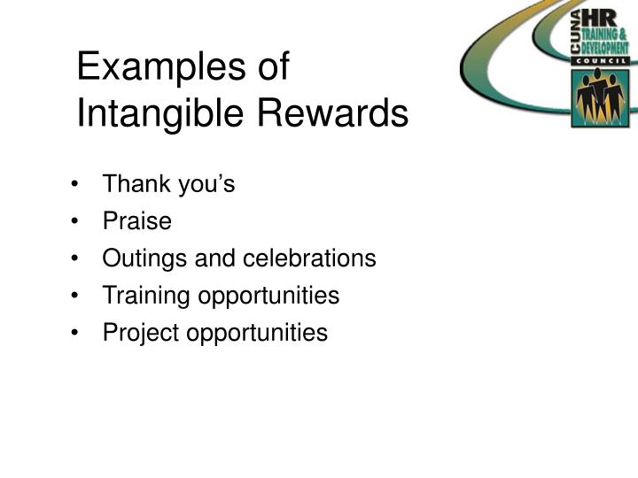 intangible rewards examples
