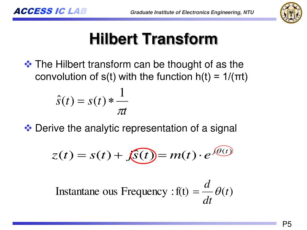 PPT Hilbert Huang Transform HHT PowerPoint Presentation Free 