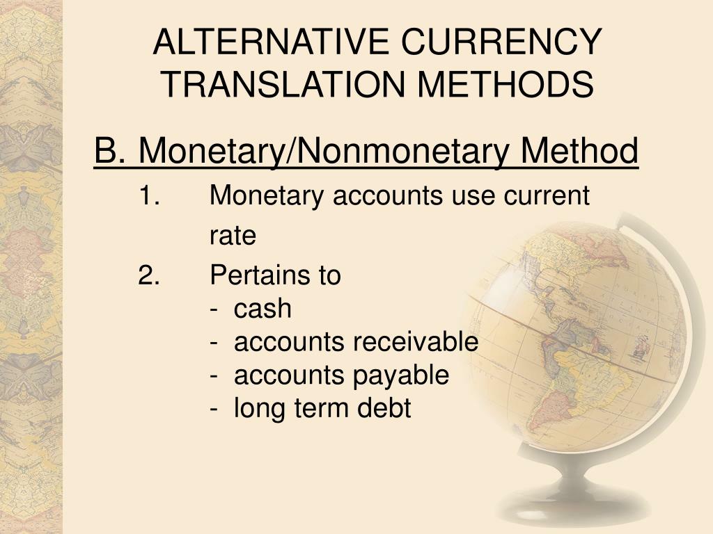 presentation currency translation method