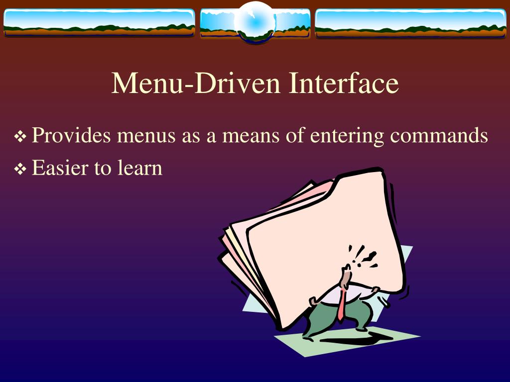 What Is A Menu-Driven Interface at Kimberli Greene blog