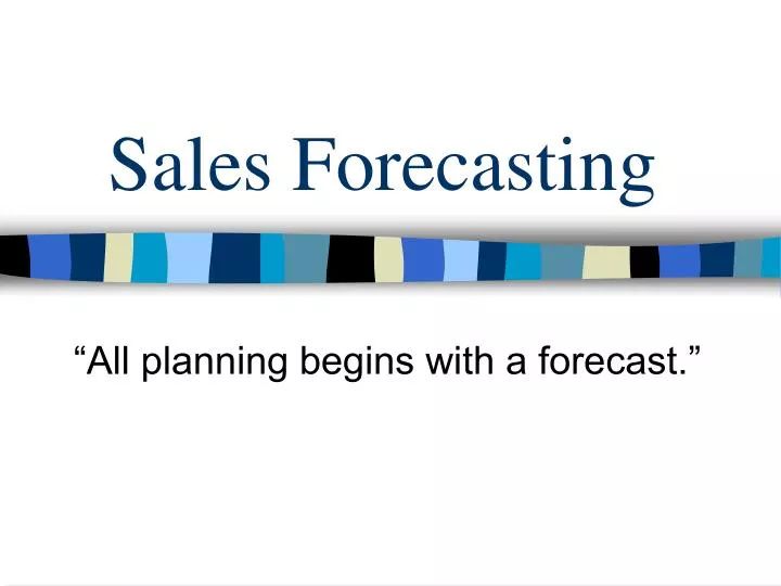 sales forecast presentation