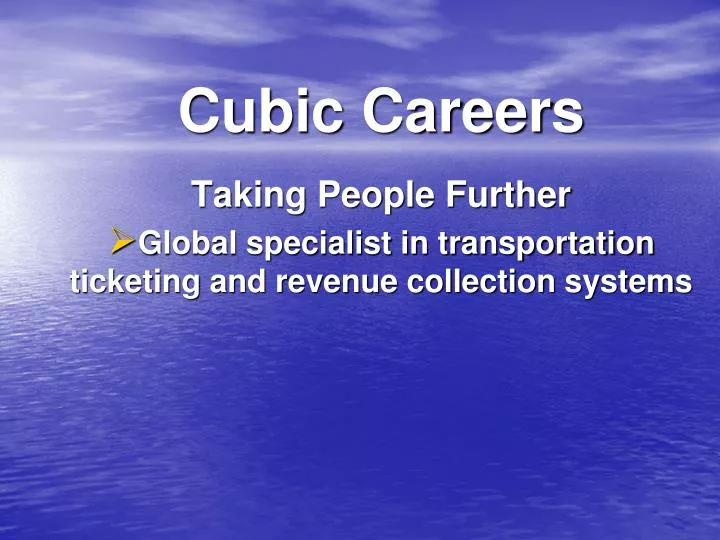 cubic careers n.