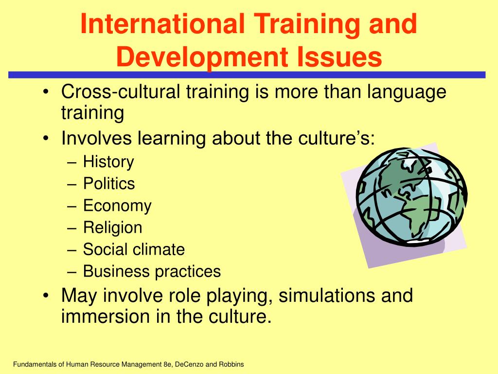 cross cultural training in hrm
