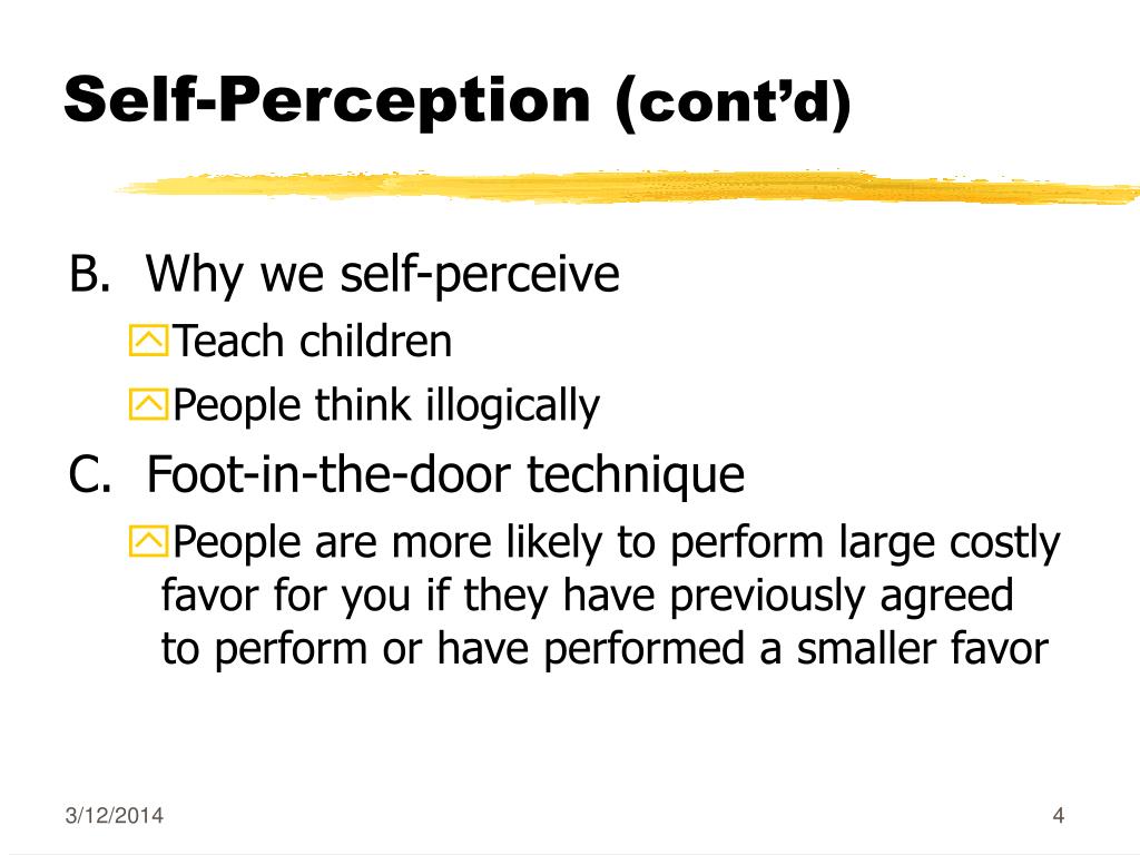 self perception definition self perception definition