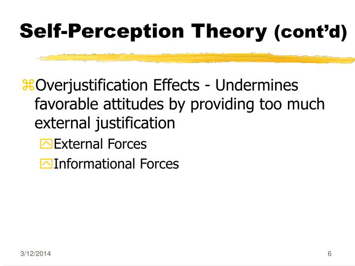 self perception theory