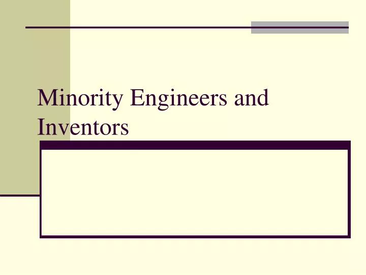 minority engineers and inventors n.