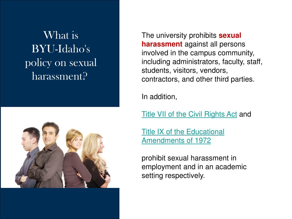 PPT - Sexual Harassment Prevention Training PowerPoint Presentation ...