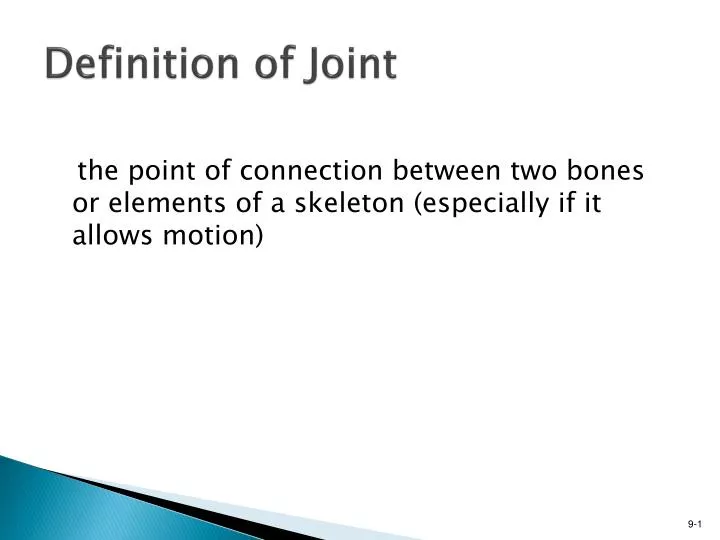 meaning of joint presentation