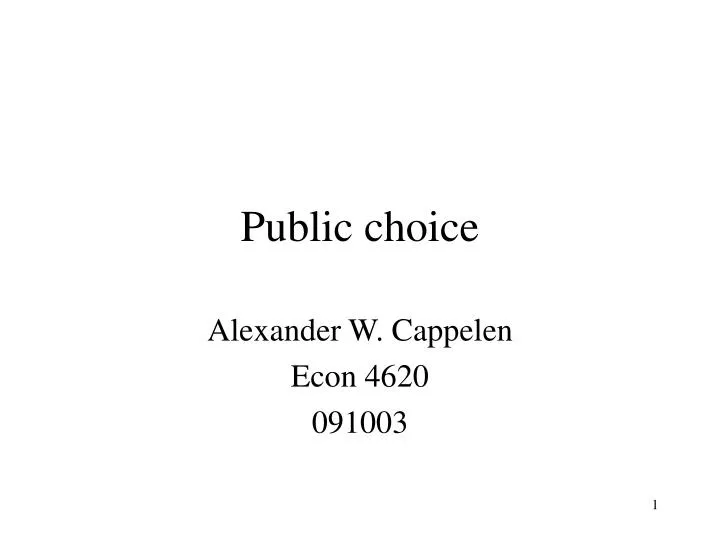 Ppt Public Choice Powerpoint Presentation Id389030 - 