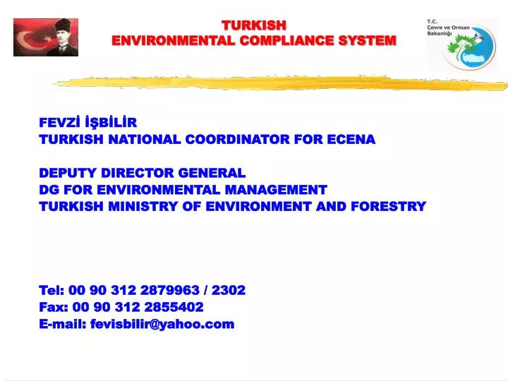 turkish environmental compliance system n.