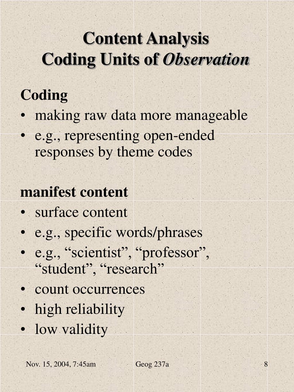 PPT Unobtrusive Research (Babbie Chapter 11) PowerPoint Presentation