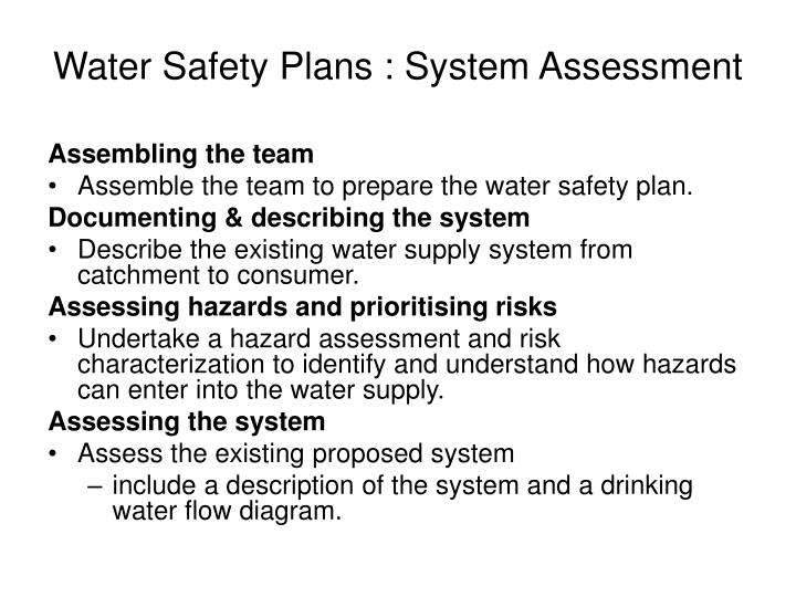 PPT Water Lecture 3 A. Disinfection B. Water Safety Plans PowerPoint