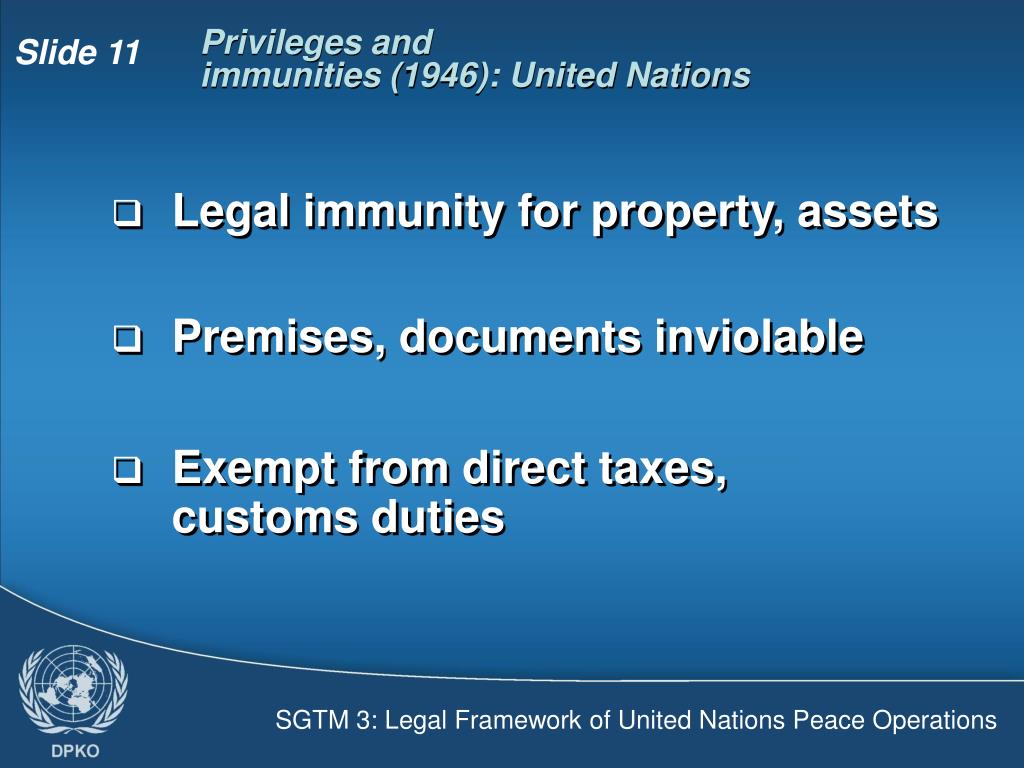 PPT - SGTM 3: Legal Framework of United Nations Peace Operations ...