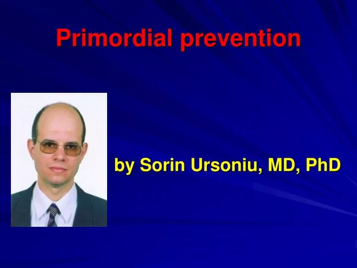 primordial prevention n.