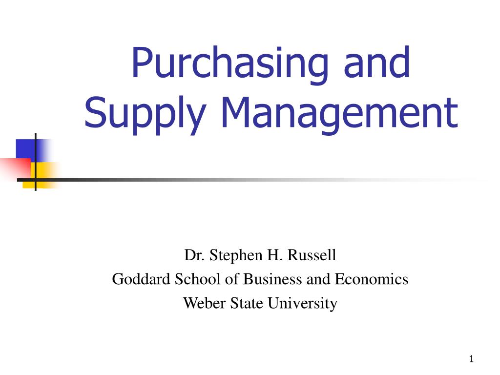 PPT - Purchasing and Supply Management PowerPoint Presentation, free  download - ID:389732
